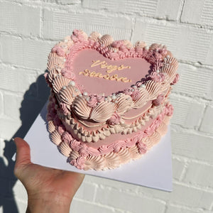OTT Frilly LOVEHEART Cake