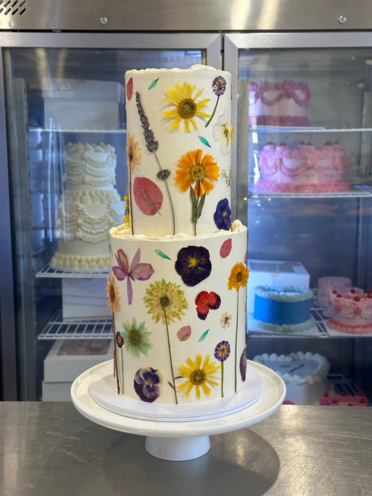 Pressed Flower Cake