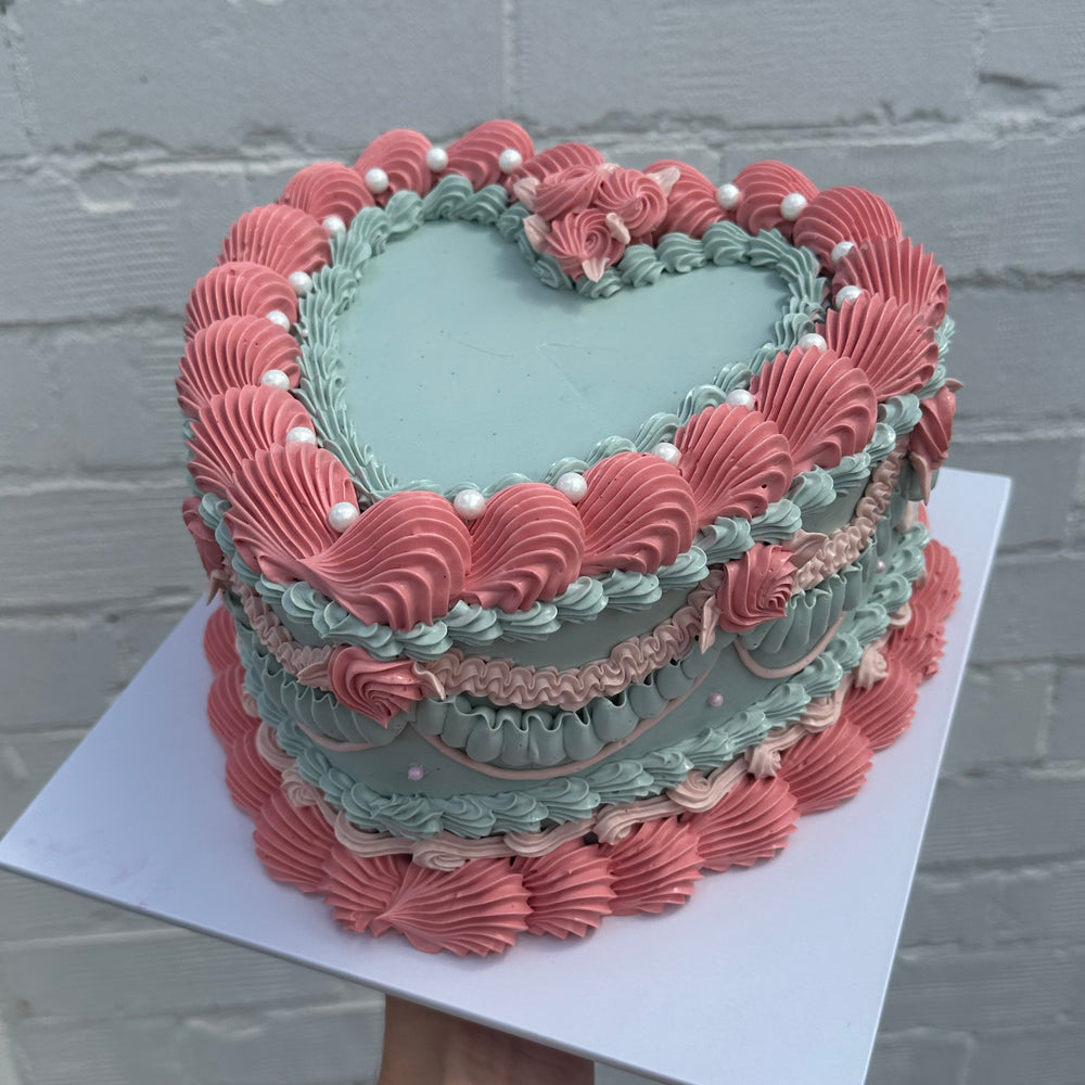 OTT Frilly LOVEHEART Cake