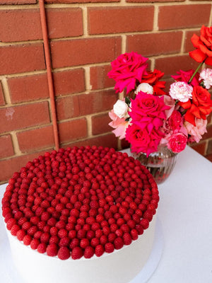 Fresh Raspberry Cake